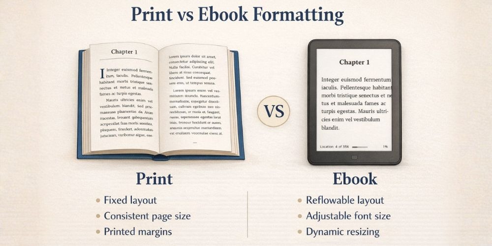 Print vs Ebook Formatting