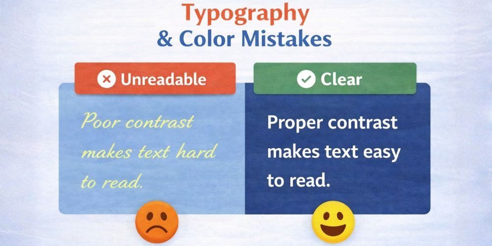 Typography & Color Mistakes