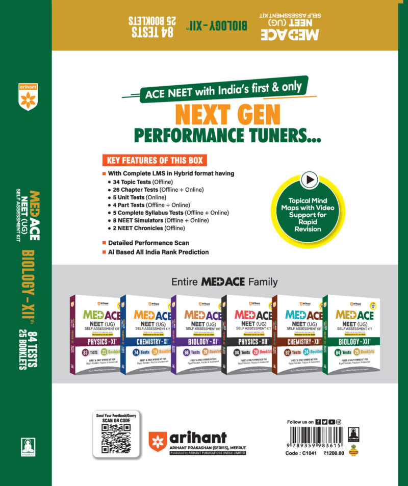 MED ACE NEET Biology Class 12 Self Assessment Kit