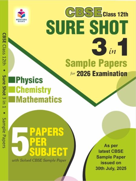 Mentora Books Sure Shot 3-in-1 Sample Paper Book (Physics, Chemistry & Mathematics) (1)