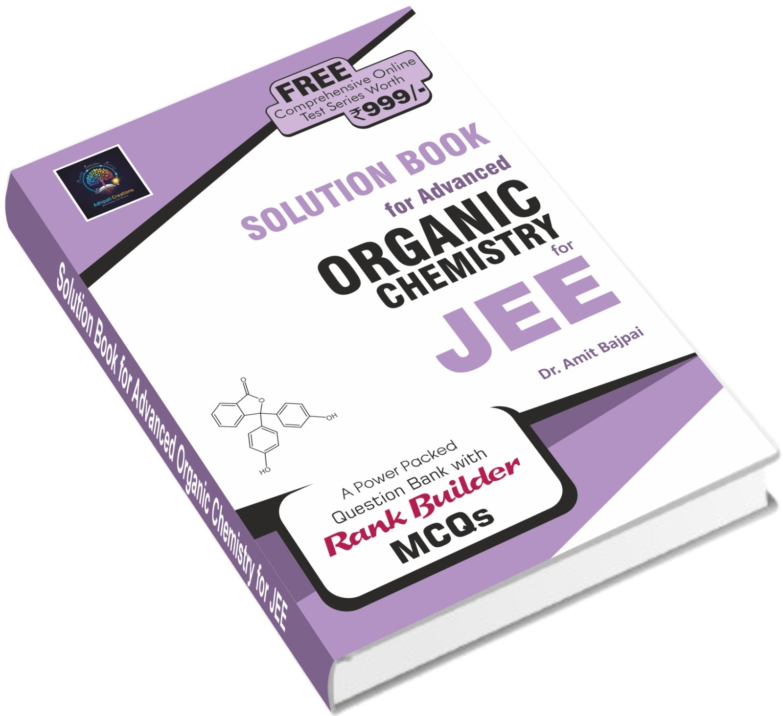 Solutions for Advanced Problems in Organic Chemistry for JEE - Back img 2