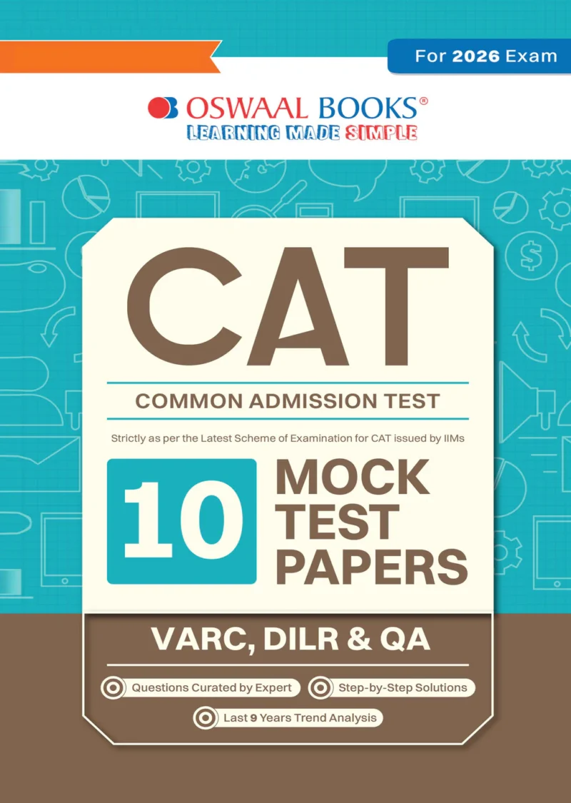 CAT (COMMON ADMISSION TEST) | 10 Mock Test Papers| For 2026 Exam ...