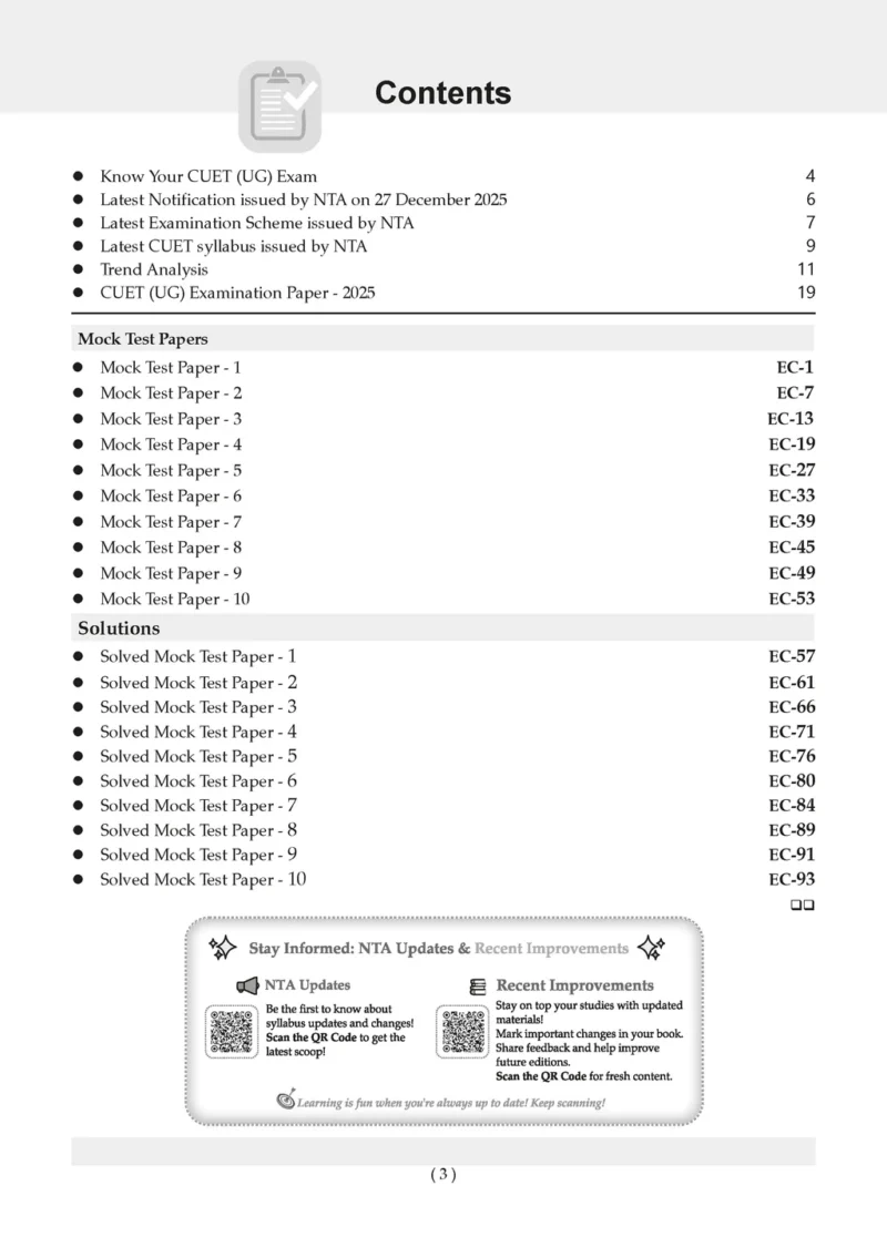 NTA CUET (UG) 10 Mock Test Papers Economics For 2026 Exam (Section –II ...