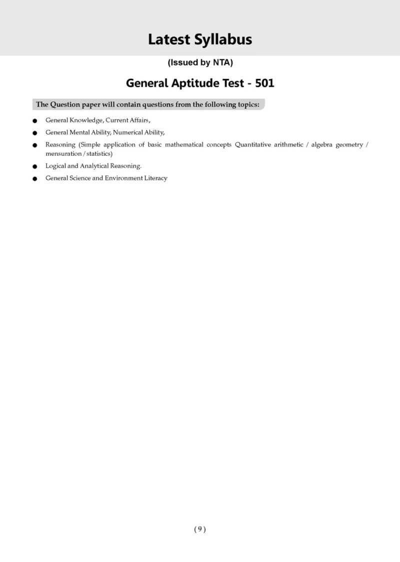 NTA CUET (UG) 10 Mock Test Papers General Aptitude Test For 2026 Exam ...