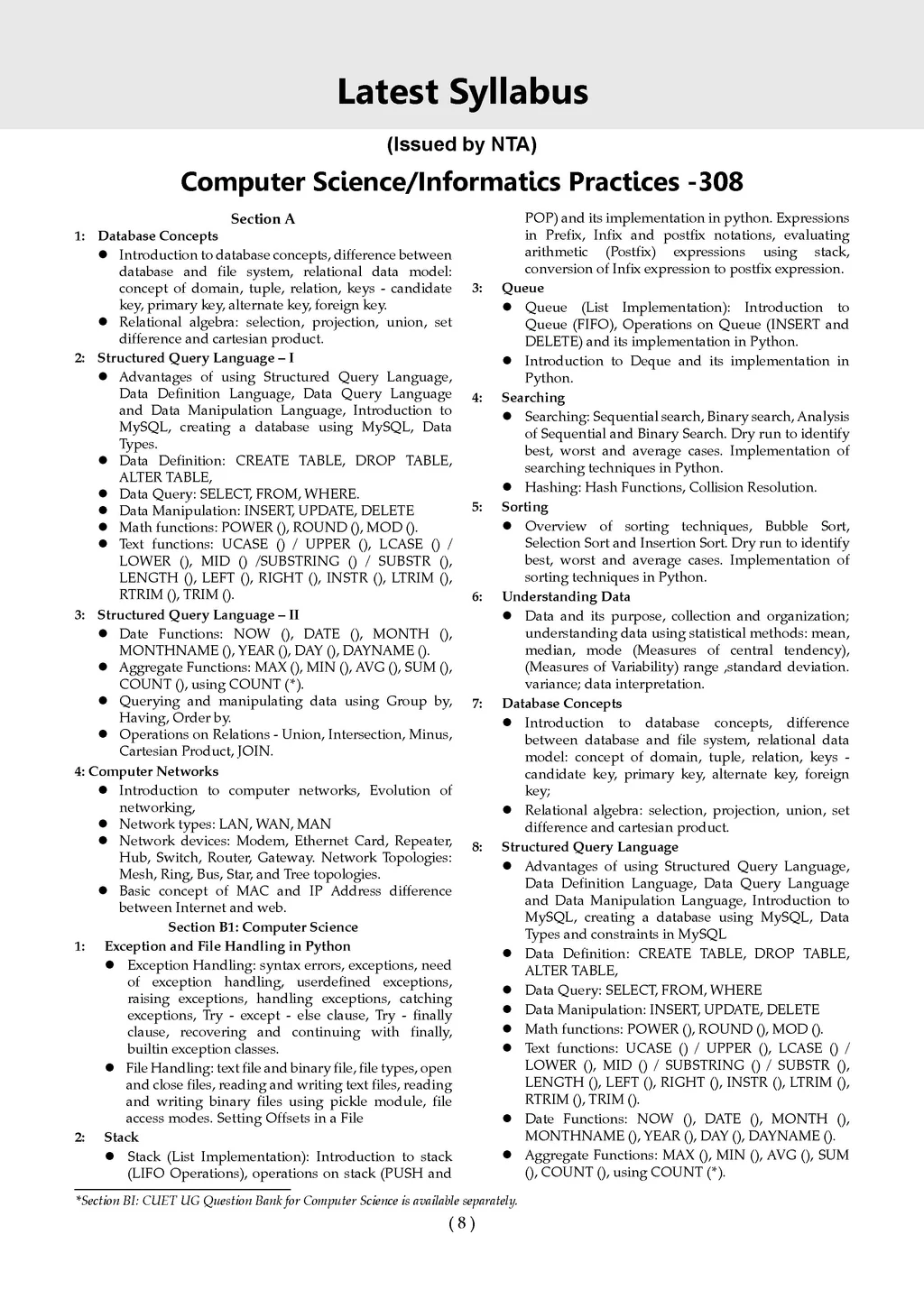 NTA CUET (UG) Chapter-wise Question Bank Informatics Practices For 2026 Exam (as per latest 27 Dec., notification) | PYQs & 400+ NCERT aligned MCQs |With Oswaal AI - Image 3