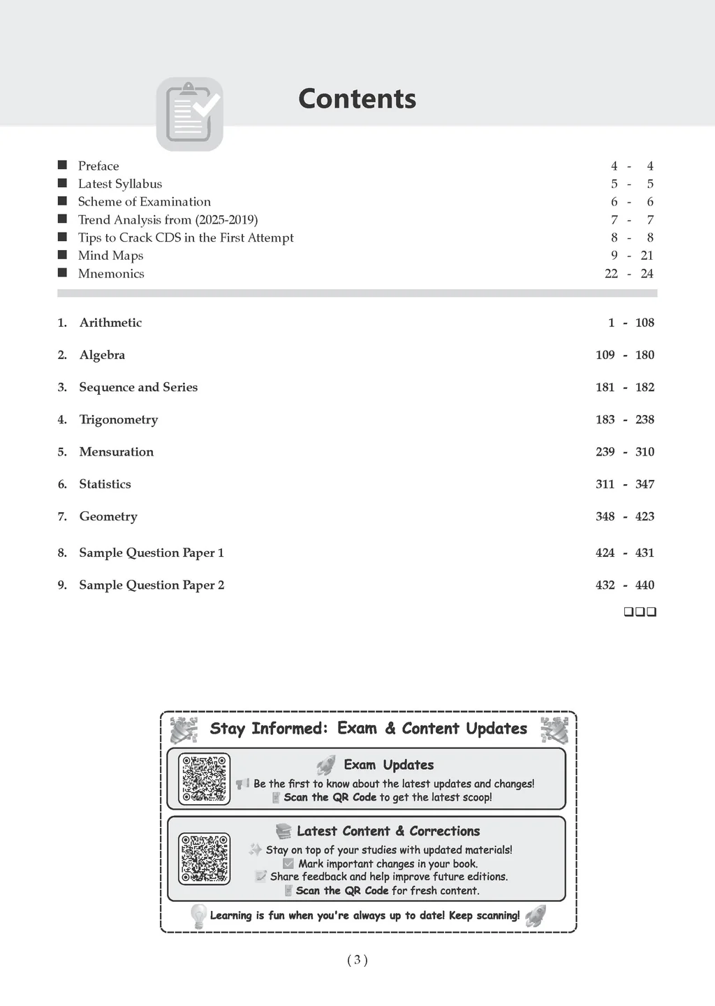 CDS (Combined Defence Services) Chapter-wise & Topic-wise 12 Years' Solved Papers 2014-2025 (I &II) Mathematics - Image 2