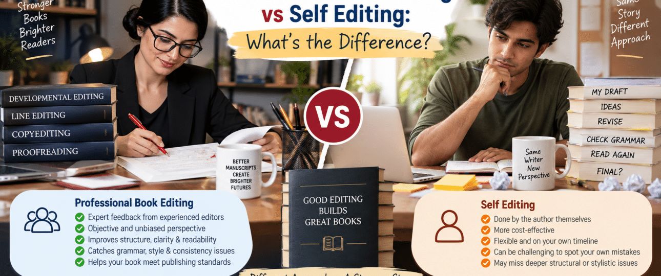 Professional Book Editing vs Self-Editing: What's the Difference?
